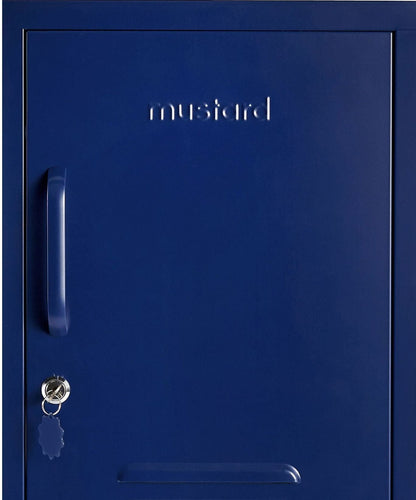 The Shorty Locker in Navy — close-up