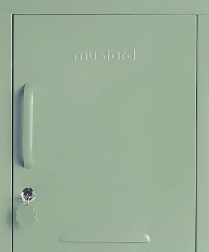 The Shorty Locker in Sage — close-up