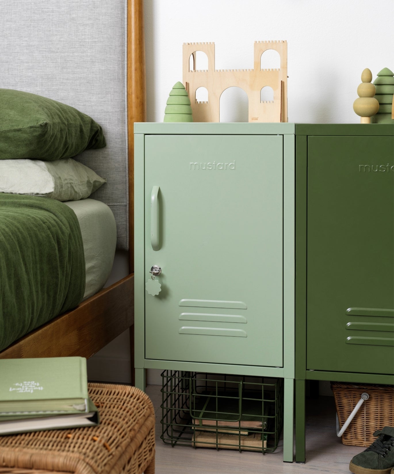 The Shorty Locker in Sage — lifestyle 3