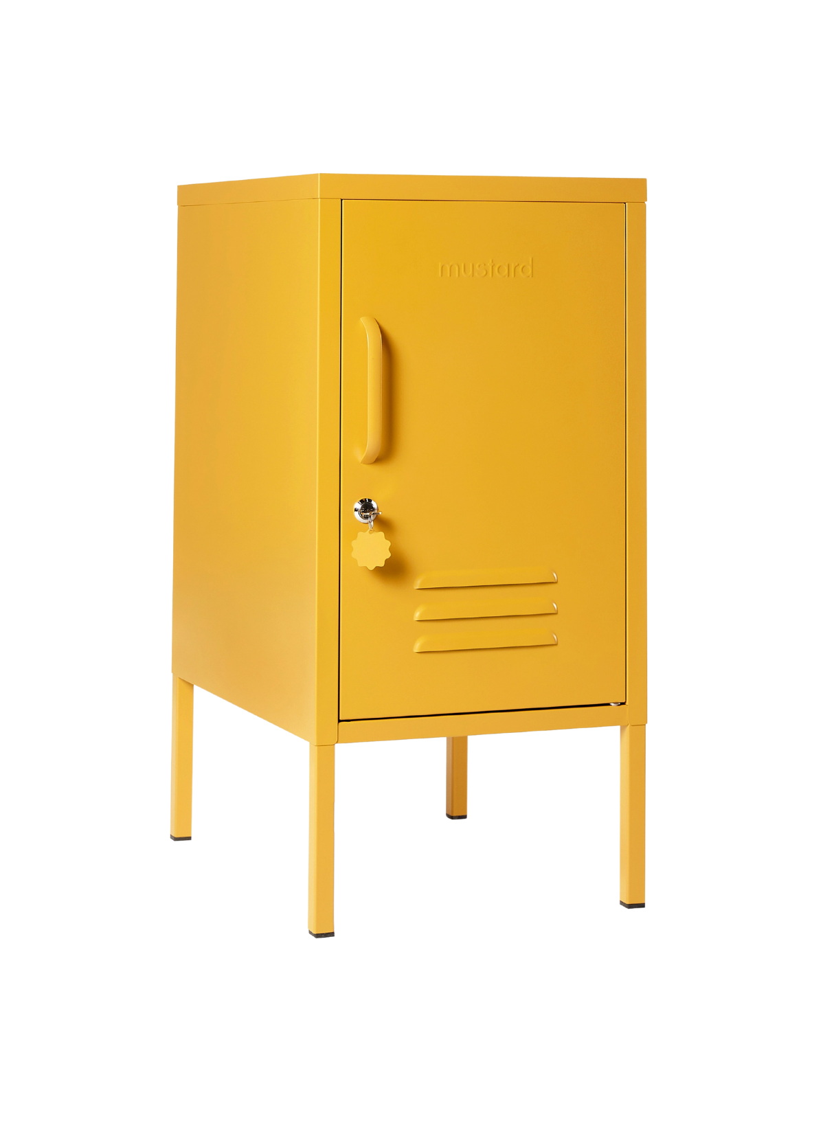 The Shorty Locker in Mustard — angled