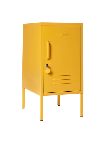 The Shorty Locker in Mustard — angled