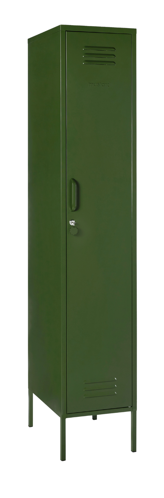 The Skinny Locker in Olive — angled