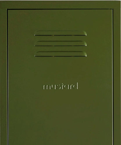 The Skinny Locker in Olive — close-up