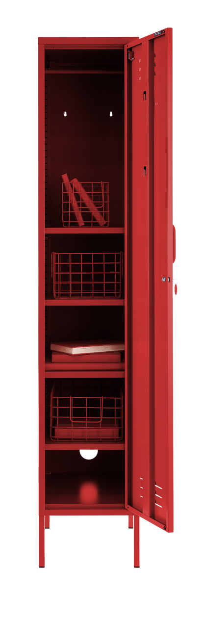 The Skinny Locker in Poppy — open