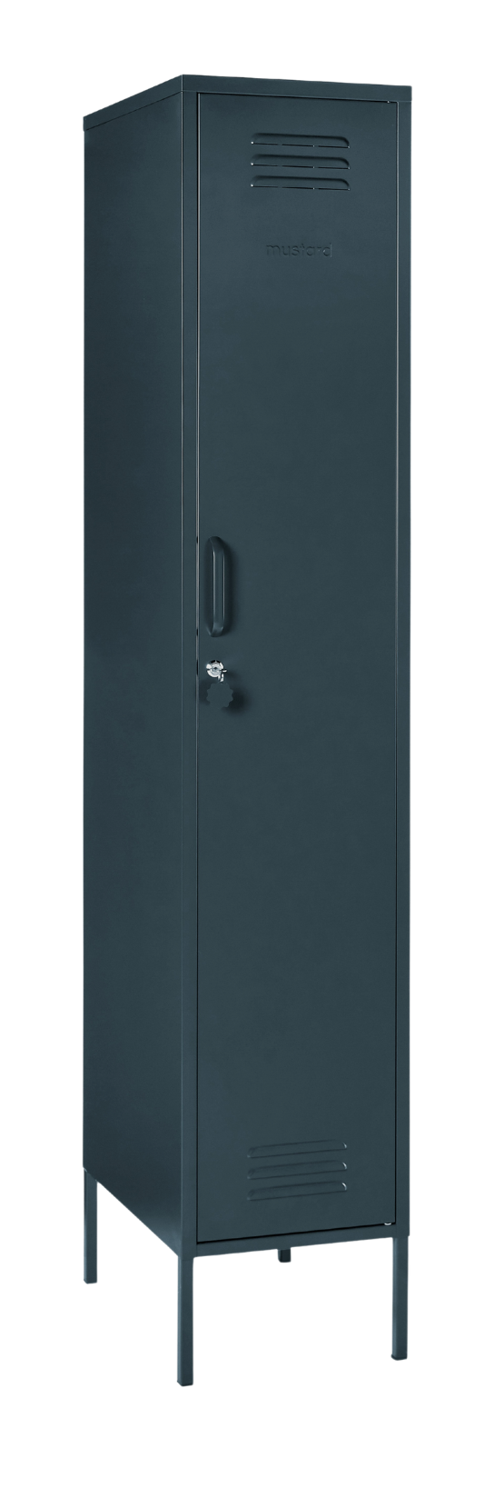 The Skinny Locker in Slate — angled