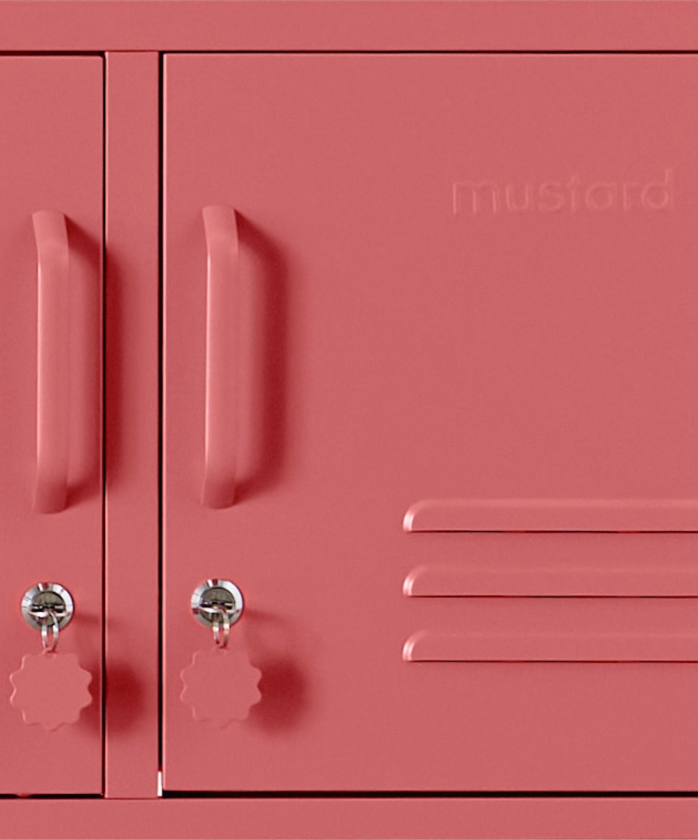 The Standard Locker in Berry — close-up