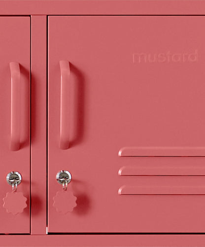 The Standard Locker in Berry — close-up
