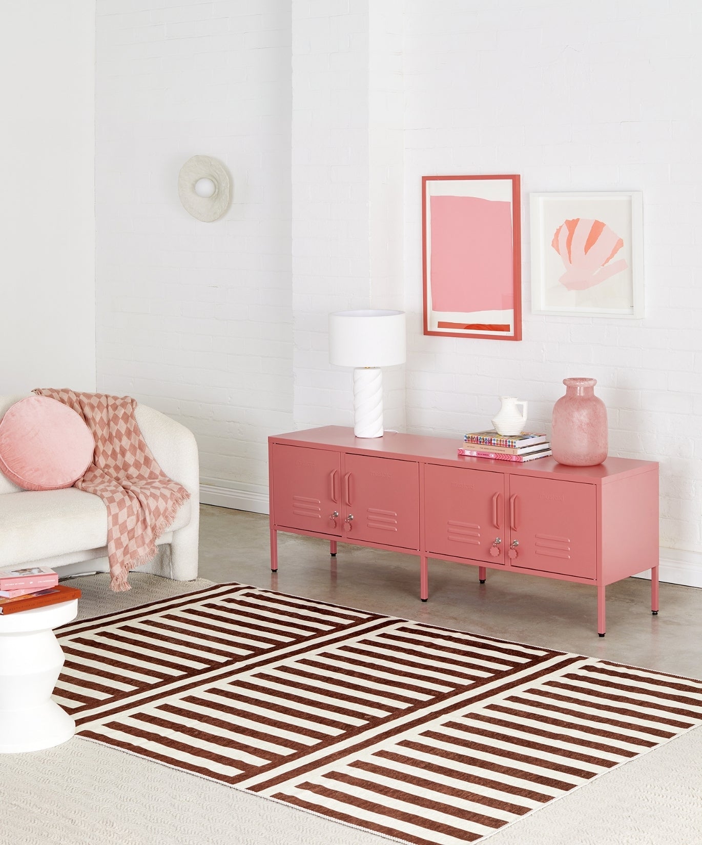The Standard Locker in Berry — lifestyle