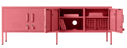 The Standard Locker in Berry — open