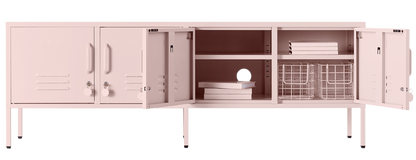 The Standard Locker in Blush — open