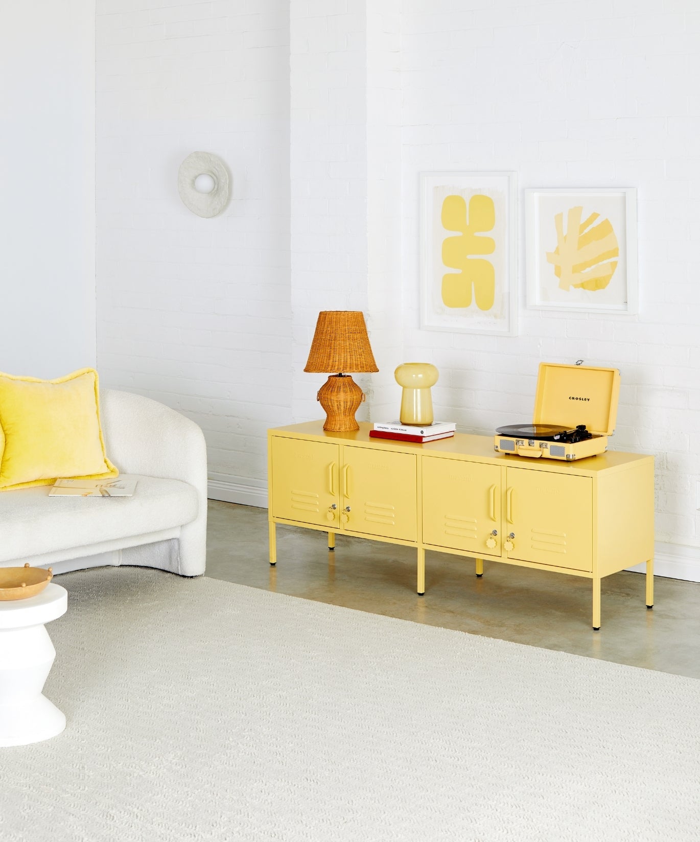 The Standard Locker in Butter — lifestyle