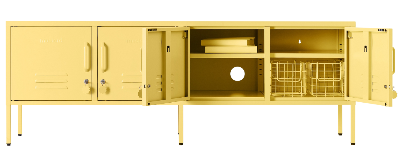 The Standard Locker in Butter — open
