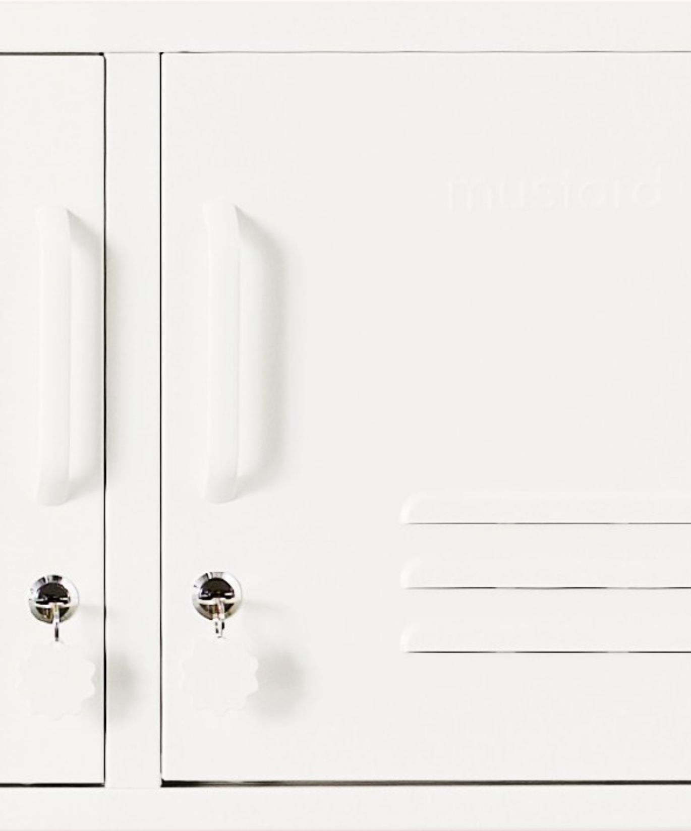 The Standard Locker in Chalk — close-up