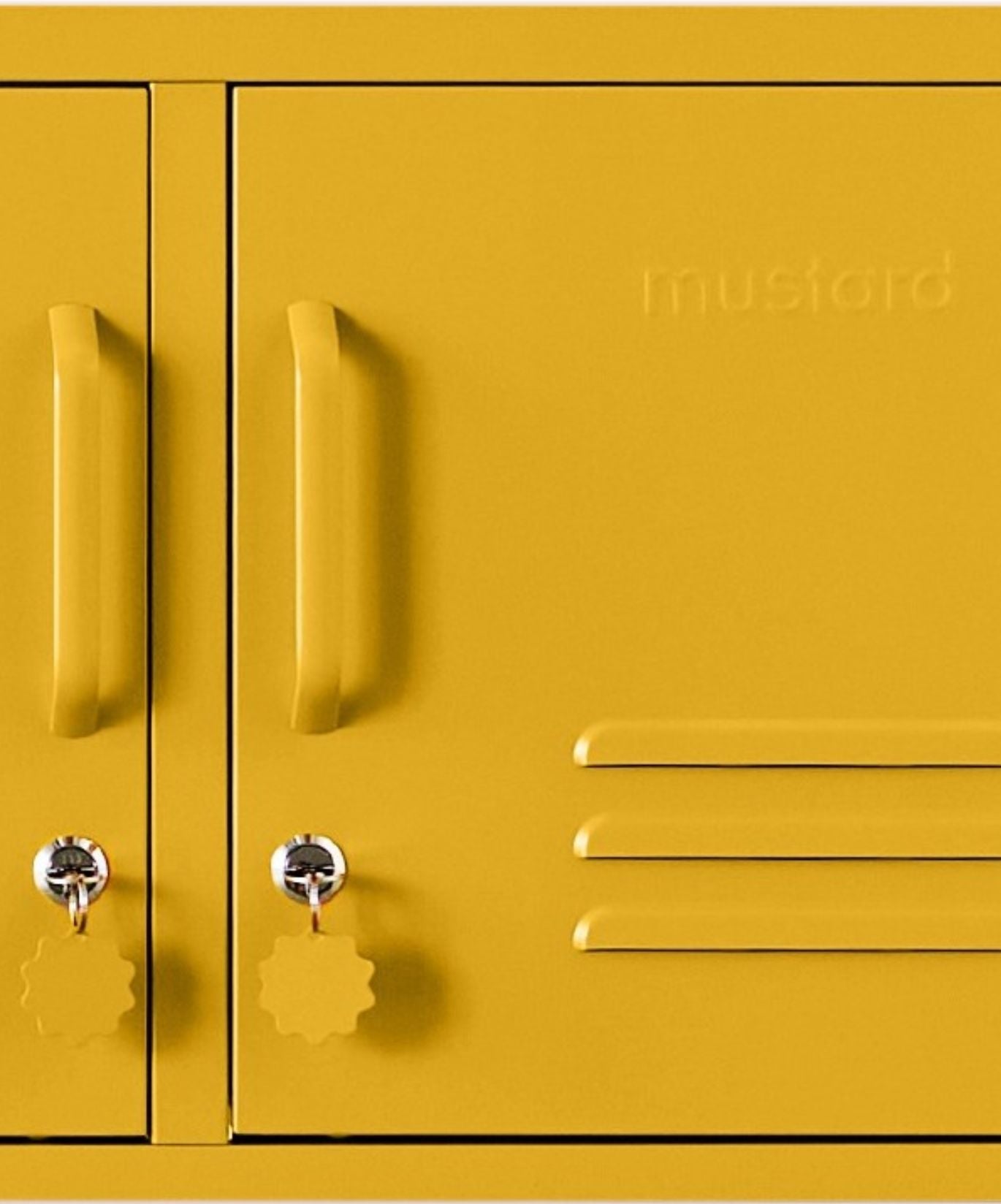 The Standard Locker in Mustard — close-up