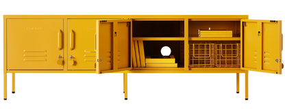 The Standard Locker in Mustard — open