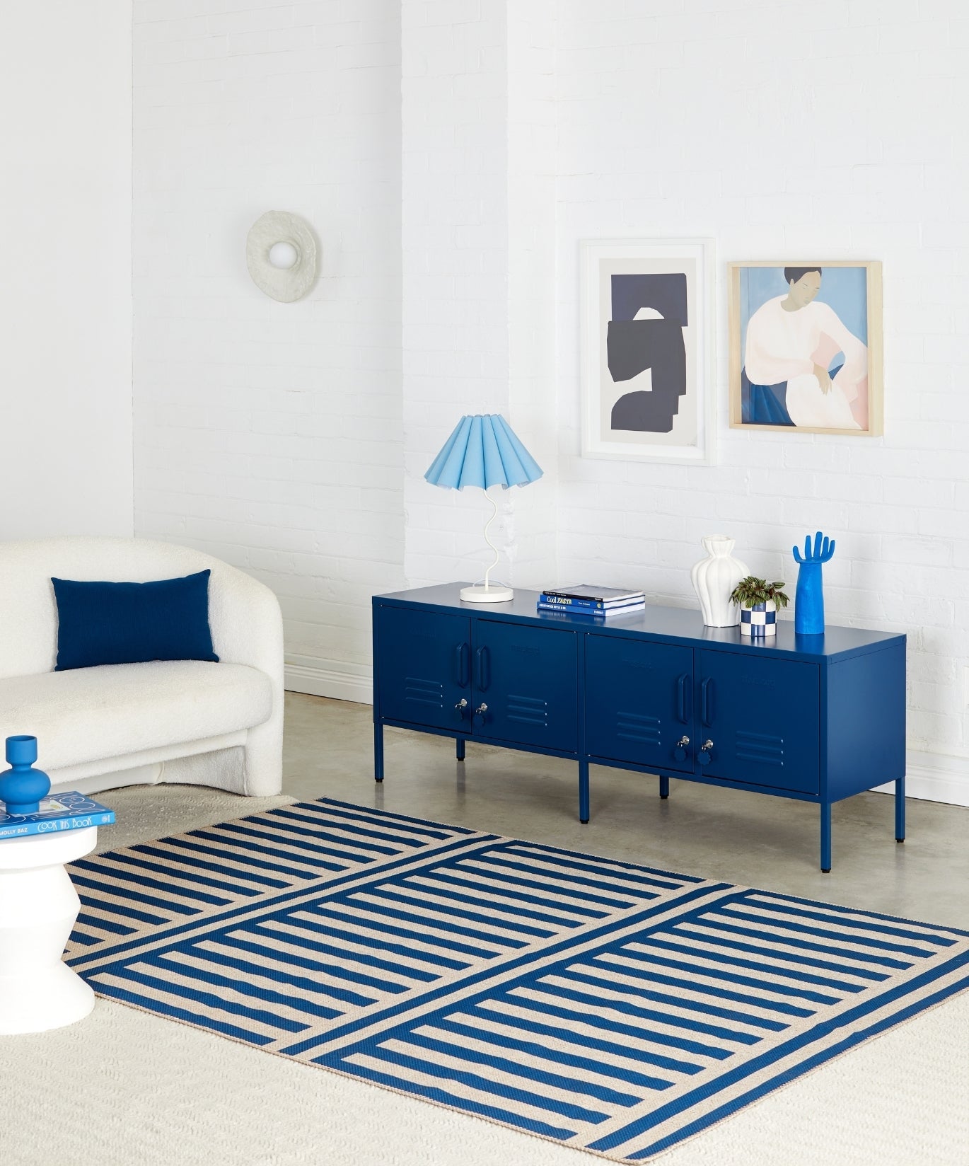 The Standard Locker in Navy — lifestyle