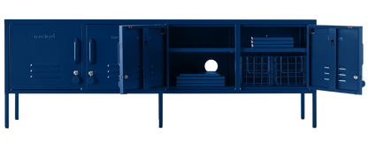 The Standard Locker in Navy — open
