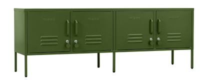 The Standard Locker in Olive — angled