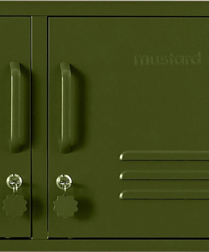 The Standard Locker in Olive — close-up