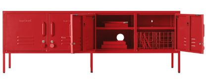 The Standard Locker in Poppy — open