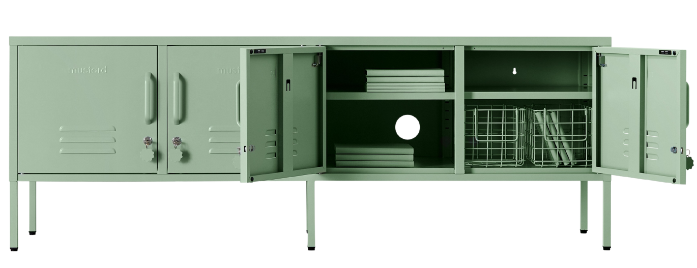 The Standard Locker in Sage — open