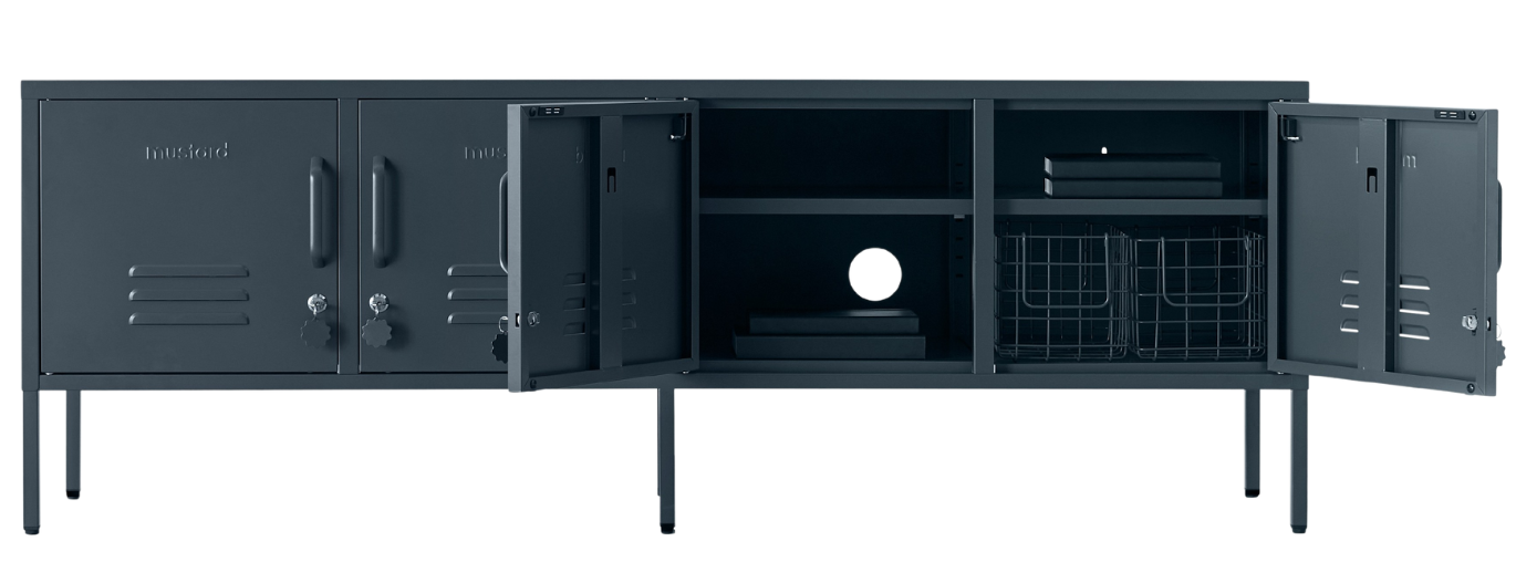 The Standard Locker in Slate — open