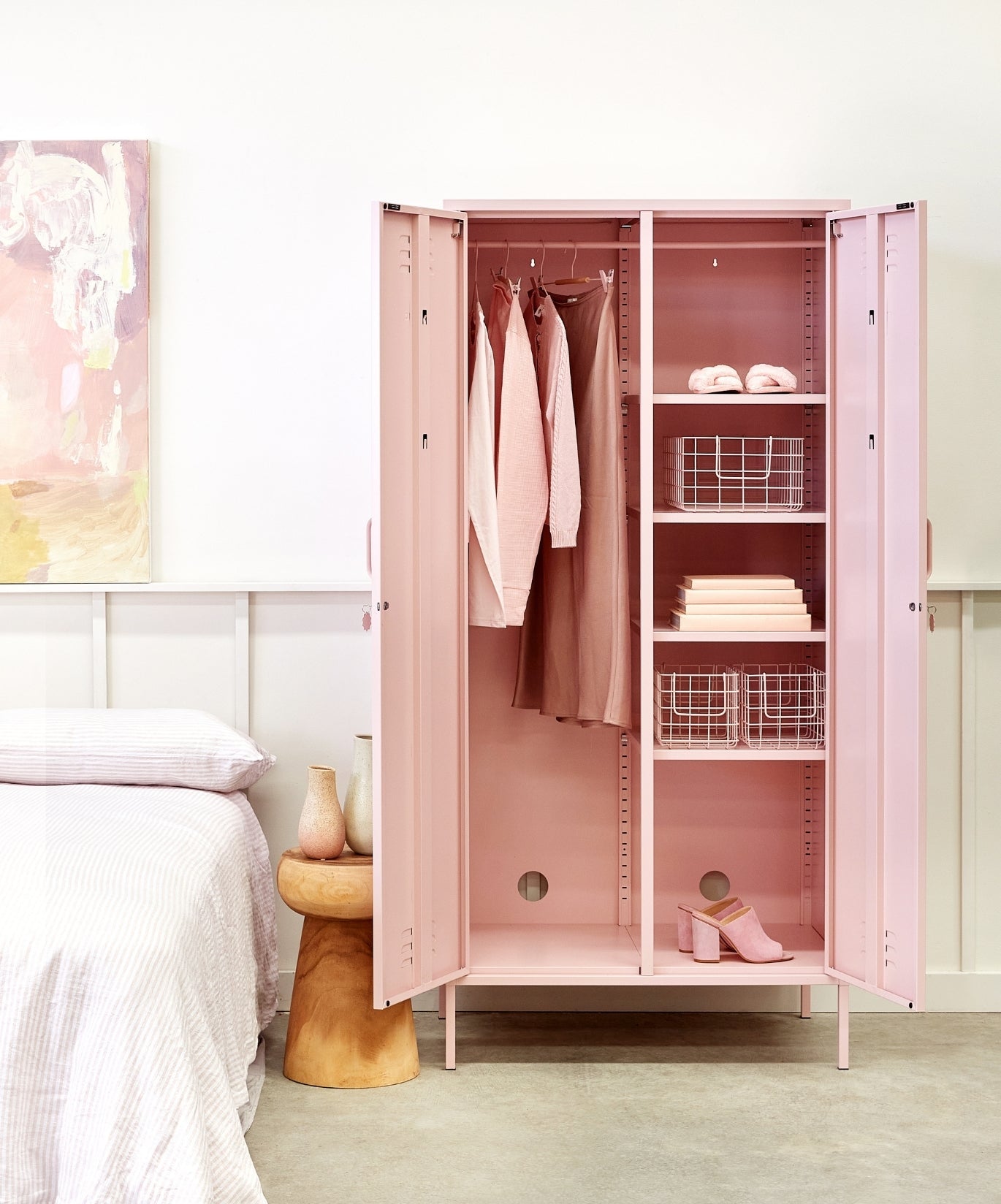 The Twinny Locker in Blush — lifestyle 3