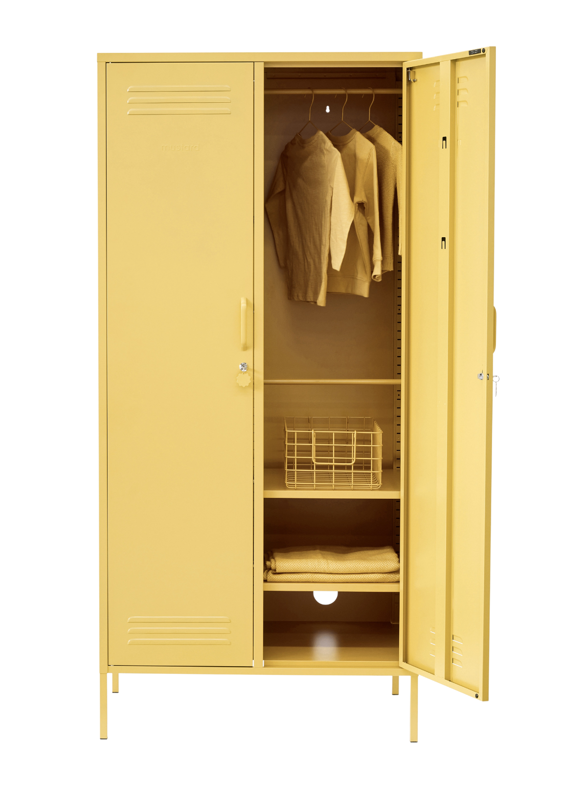 The Twinny Locker in Butter — open