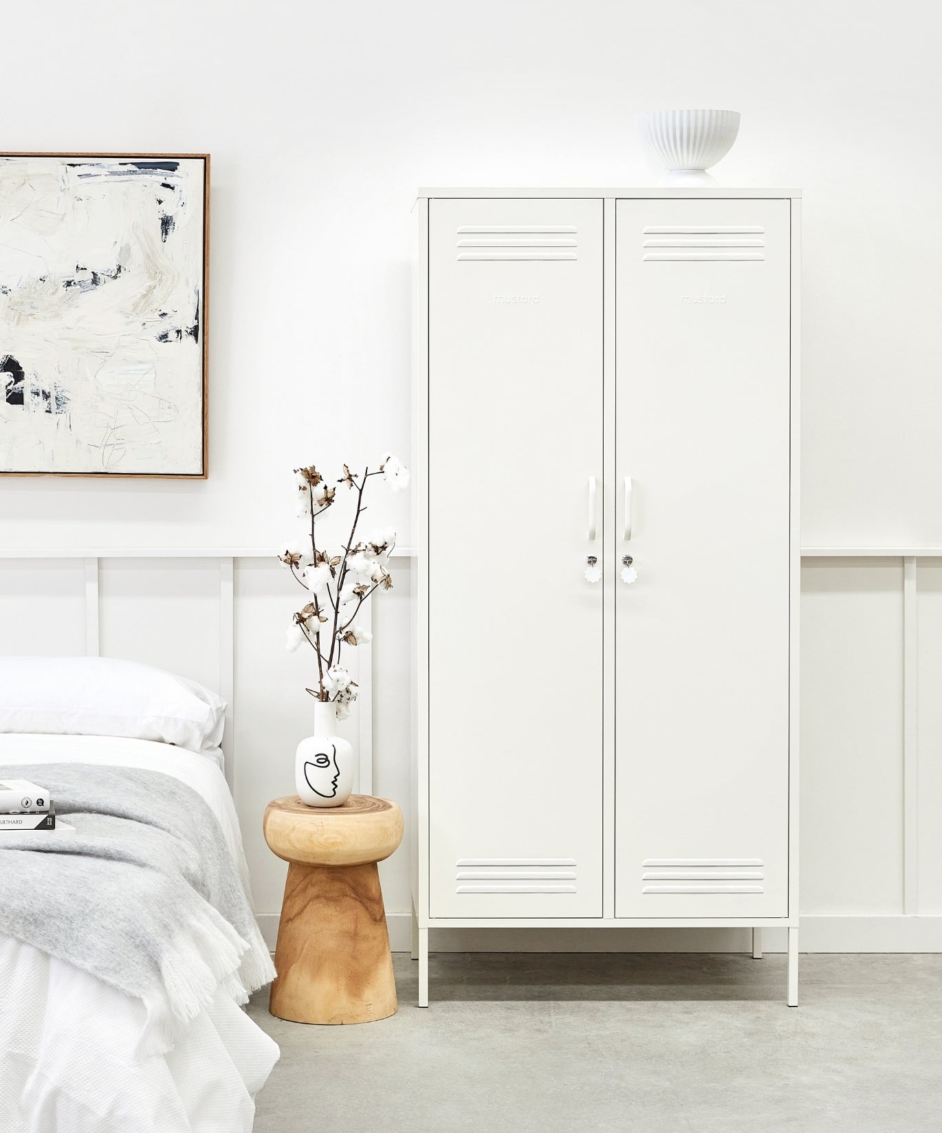 The Twinny Locker in Chalk — lifestyle