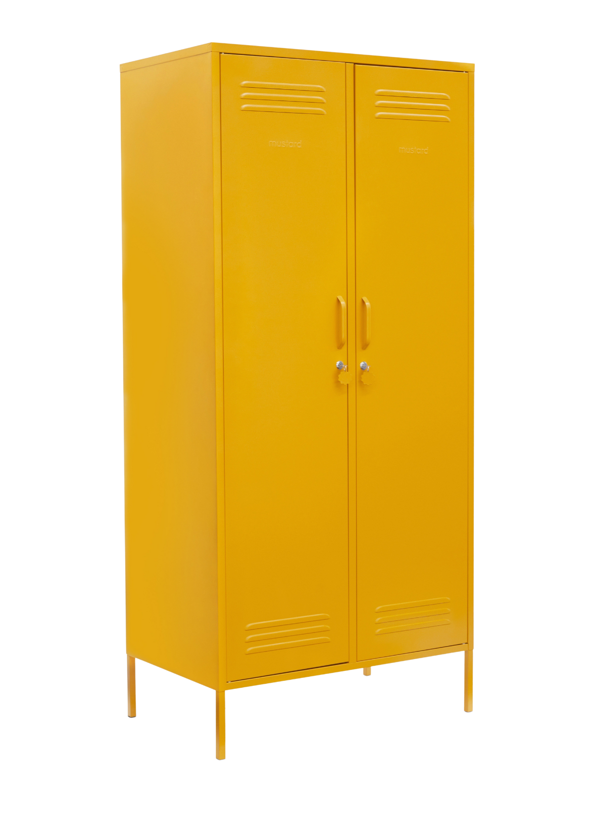 The Twinny Locker in Mustard — angled
