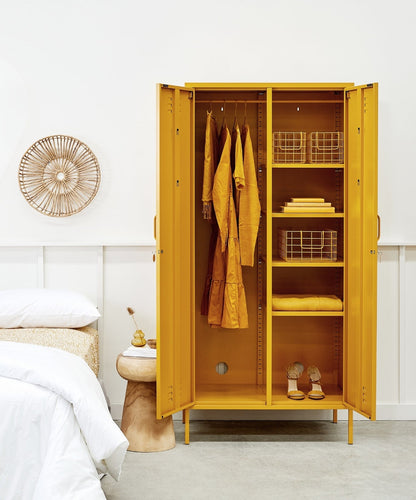 The Twinny Locker in Mustard — lifestyle 3