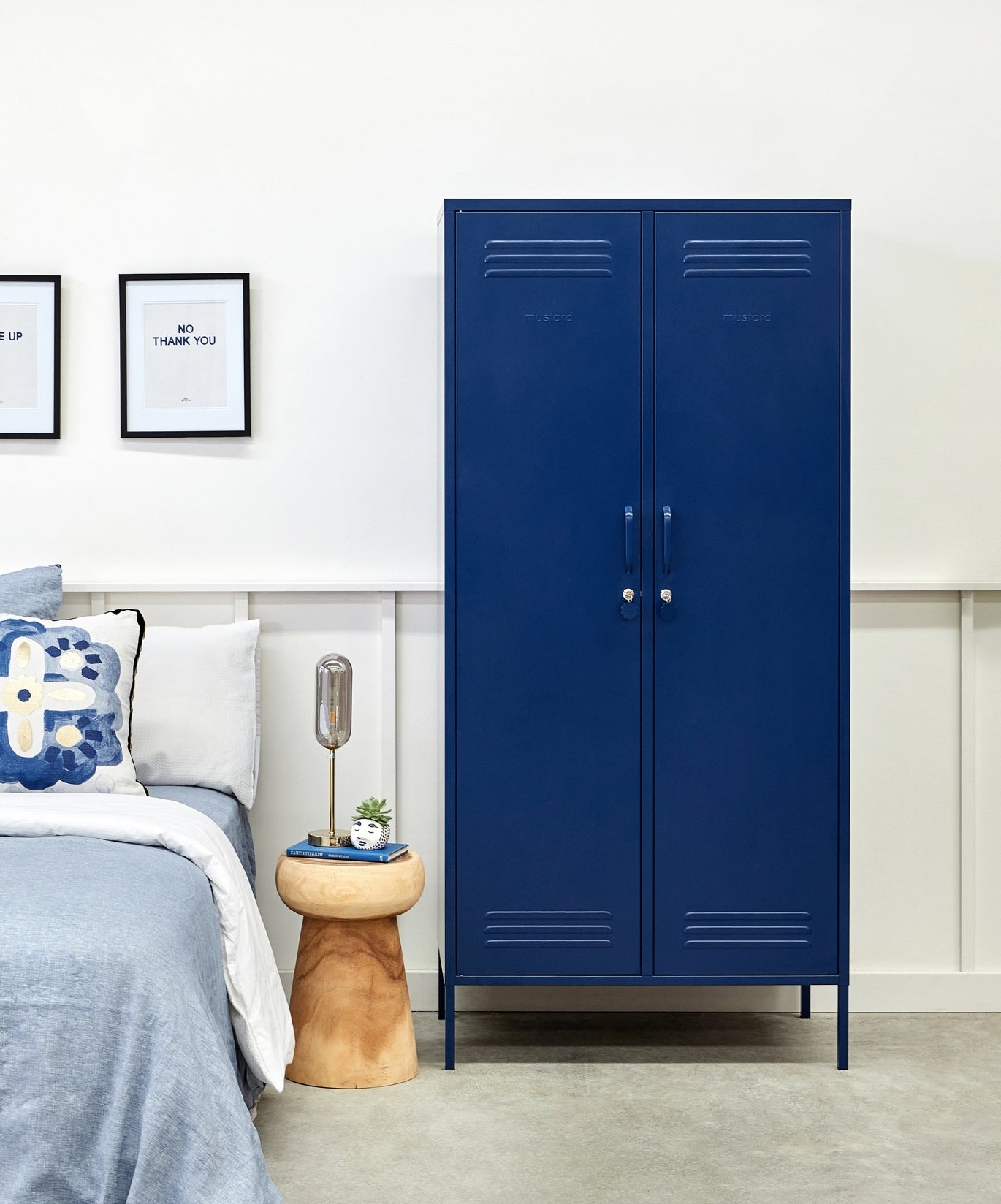 The Twinny Locker in Navy — lifestyle