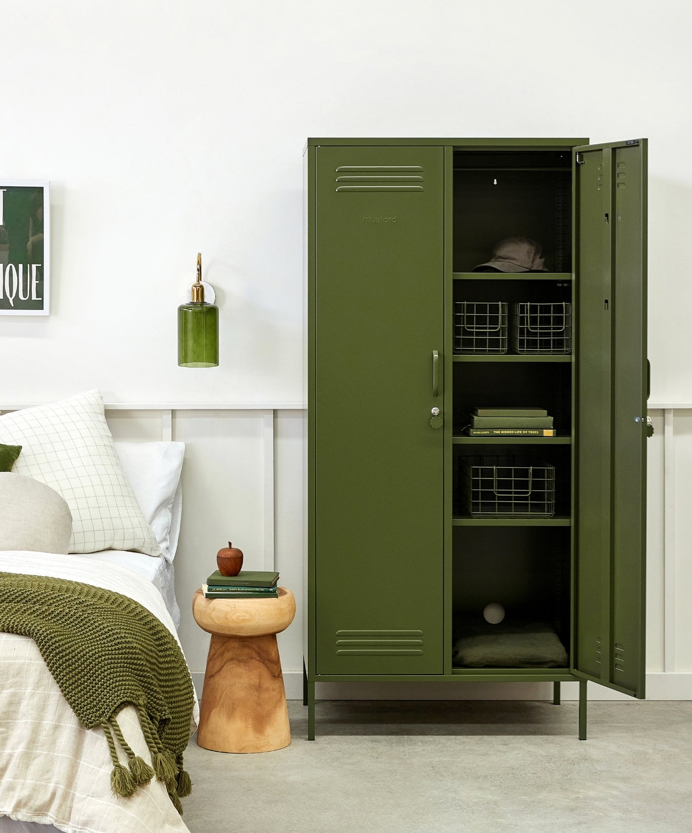 The Twinny Locker in Olive — lifestyle 2