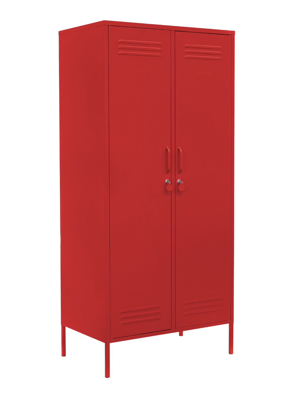 The Twinny Locker in Poppy — angled
