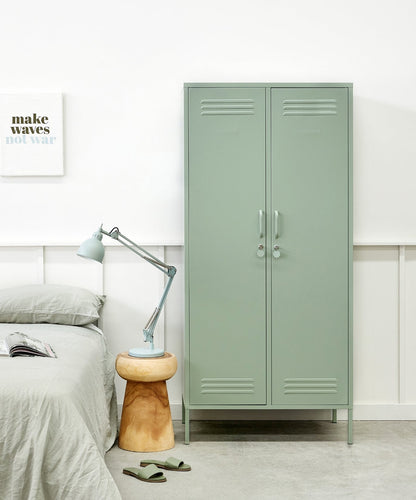The Twinny Locker in Sage — lifestyle
