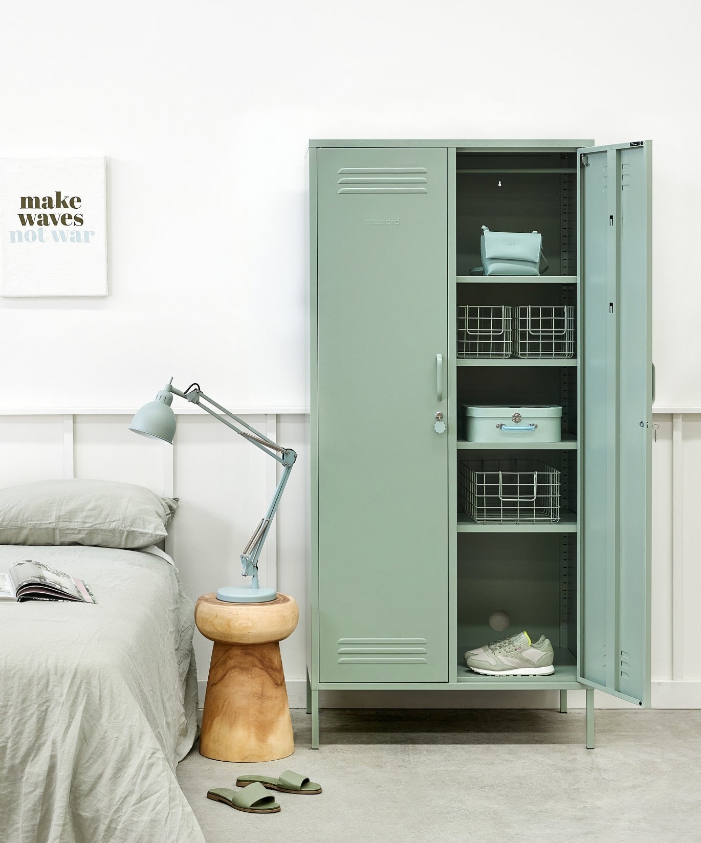 The Twinny Locker in Sage — lifestyle 2