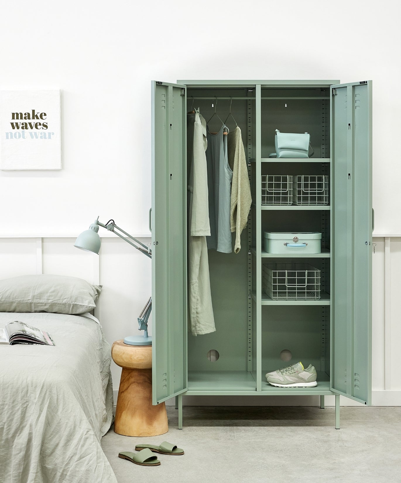 The Twinny Locker in Sage — lifestyle 3