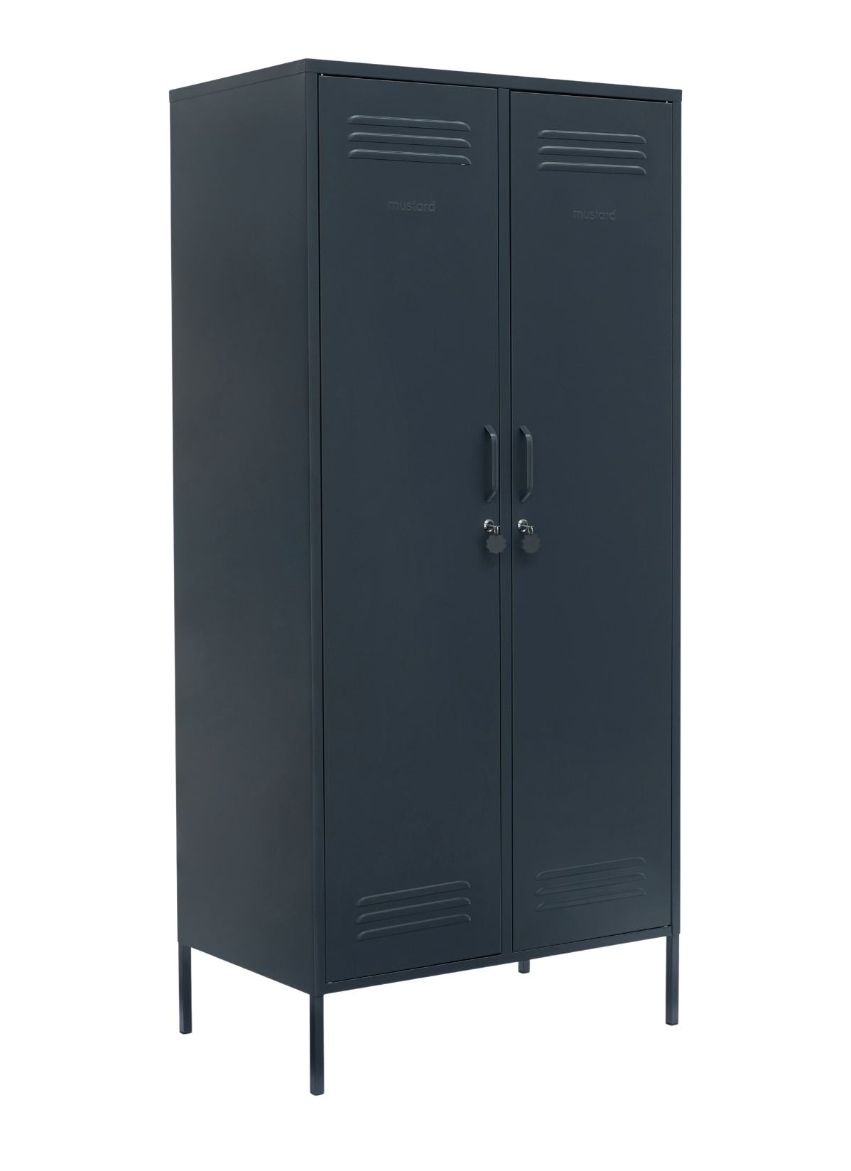 The Twinny Locker in Slate — angled
