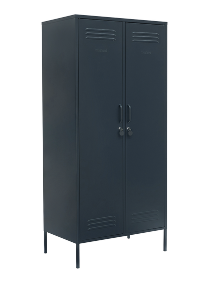 The Twinny Locker in Slate — angled