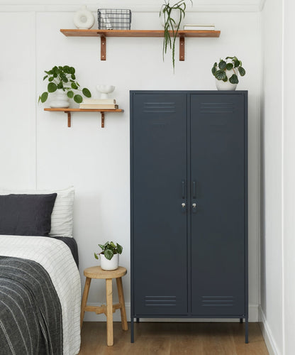 The Twinny Locker in Slate — lifestyle