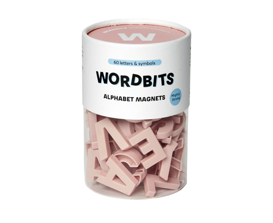 Wordbits Alphabet Magnets in Blush