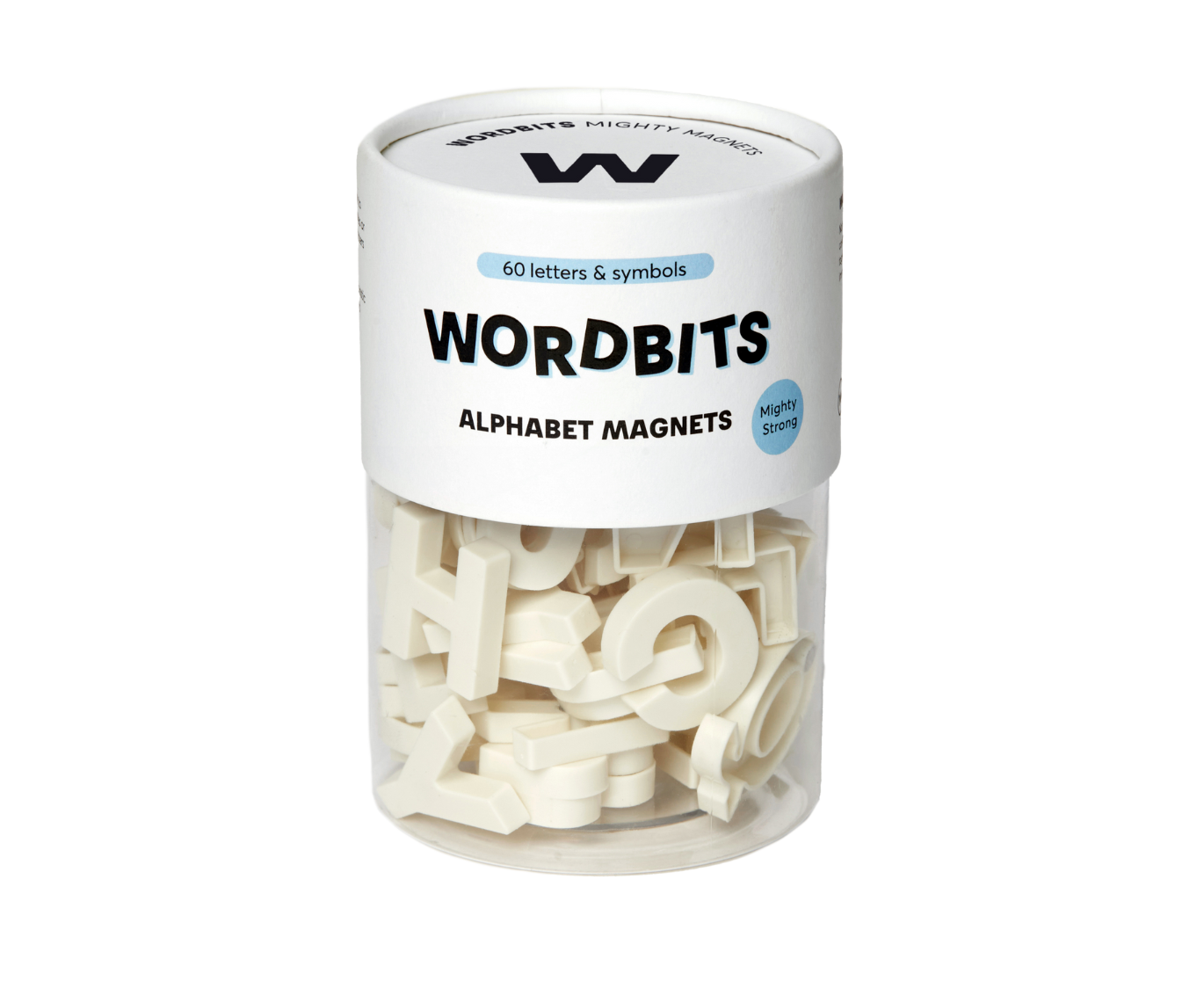 Wordbits Alphabet Magnets in Bone