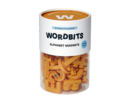 Wordbits Alphabet Magnets in Mustard