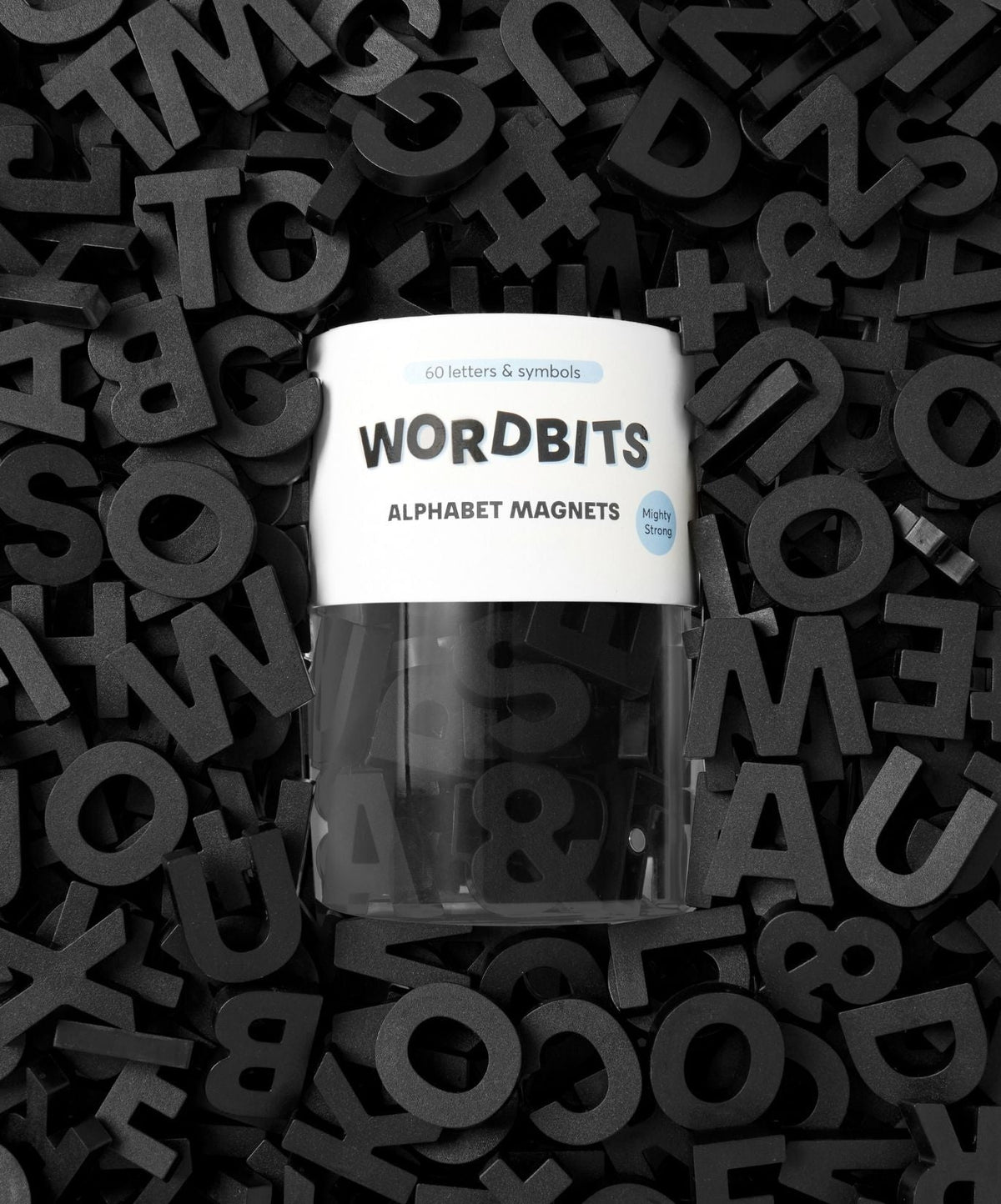 Wordbits Alphabet Magnets in Black