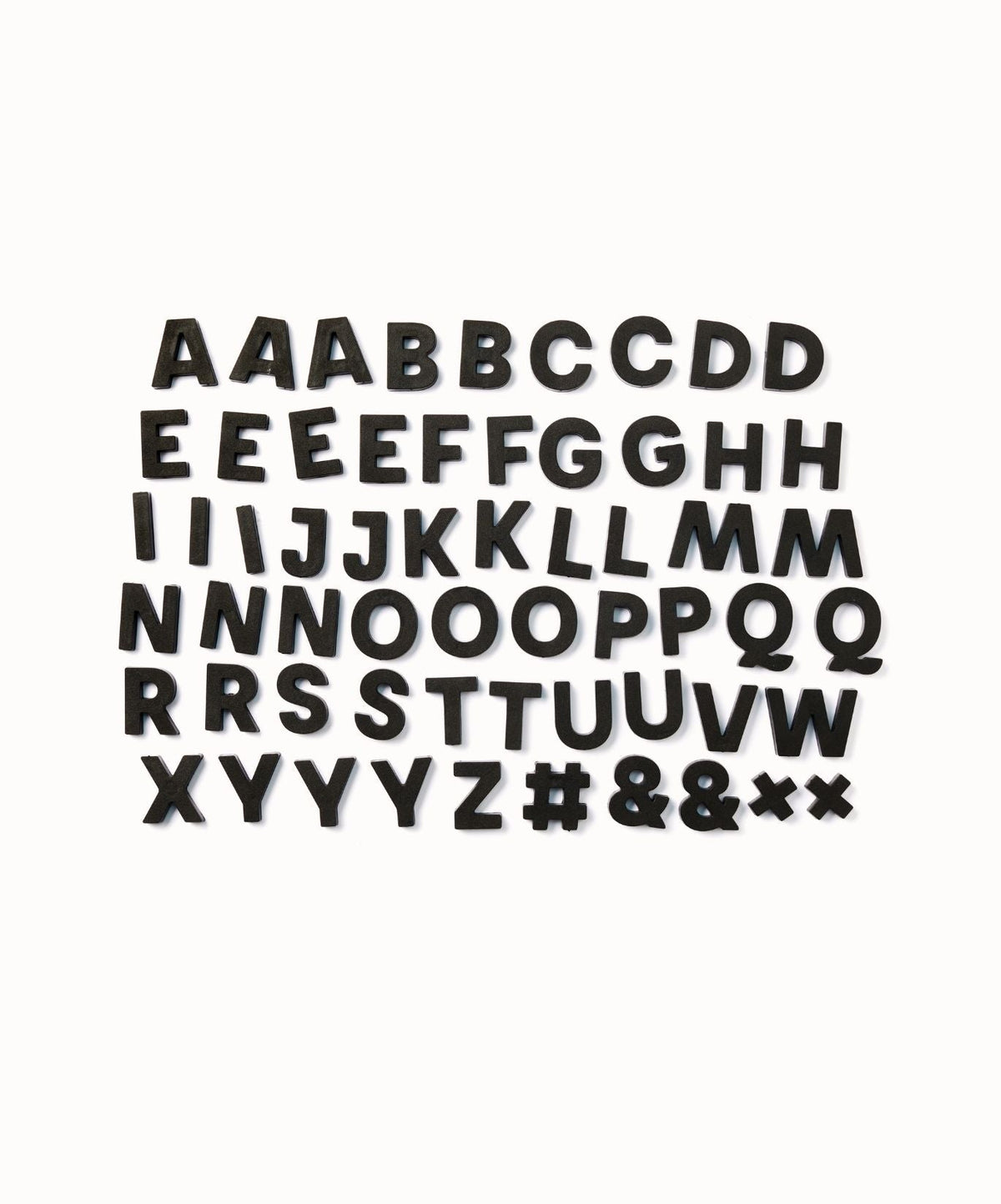 Wordbits Alphabet Magnets in Black