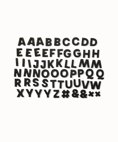 Wordbits Alphabet Magnets in Black