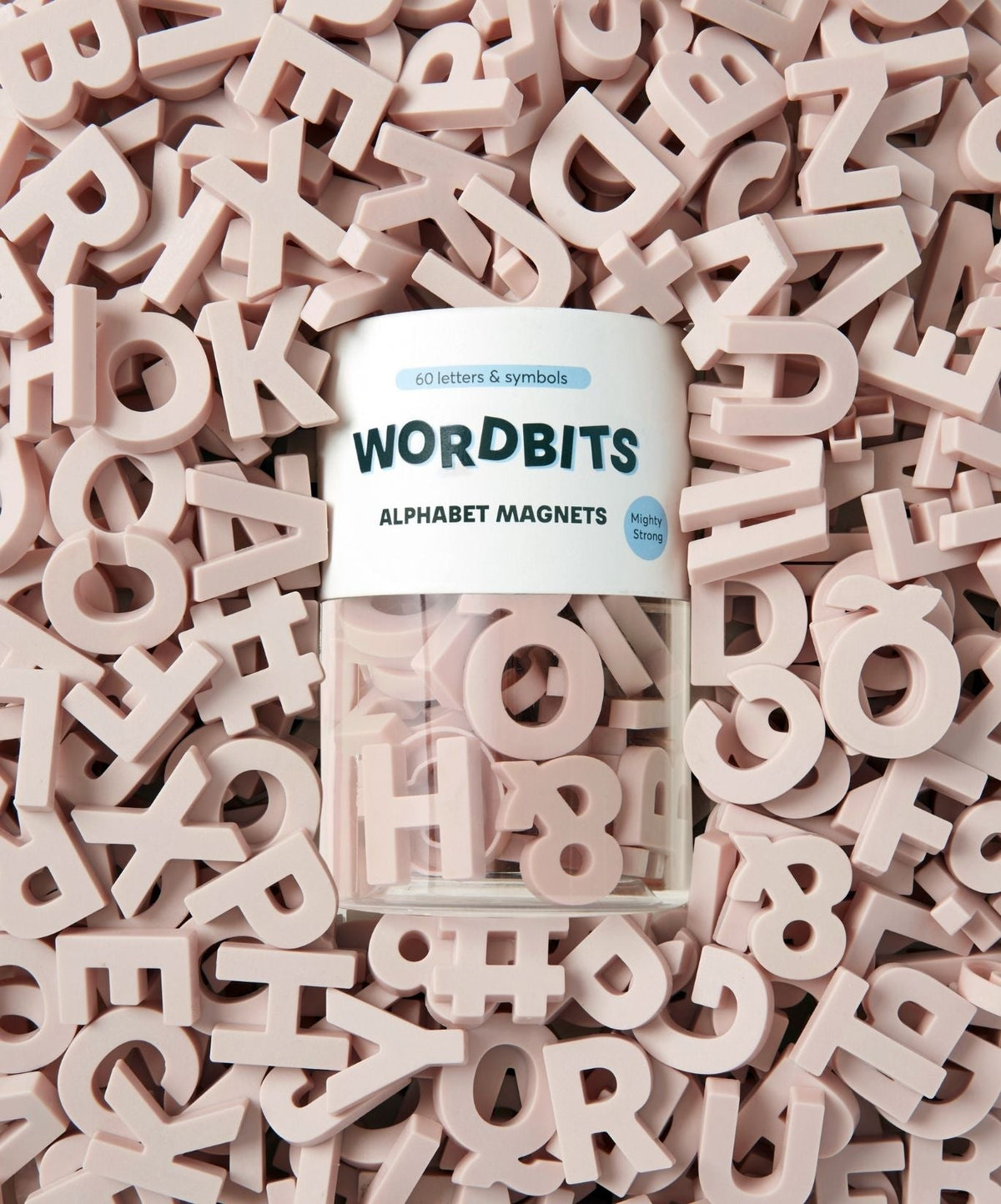 Wordbits Alphabet Magnets in Blush