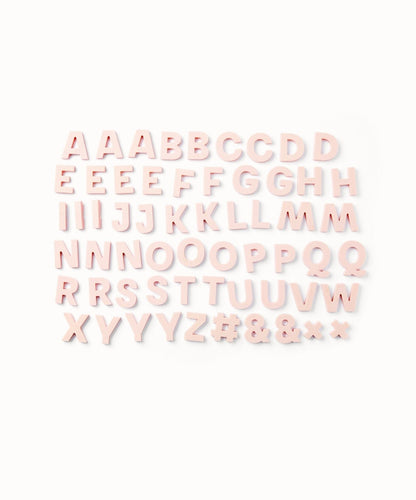 Wordbits Alphabet Magnets in Blush