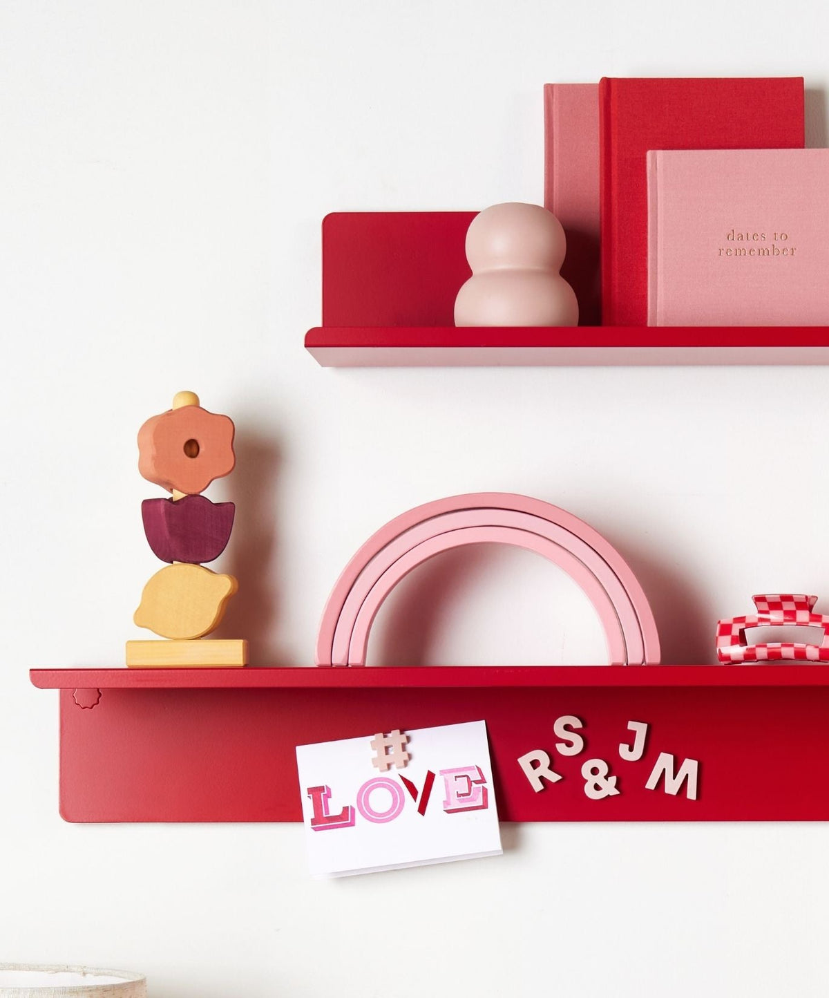 Wordbits Alphabet Magnets in Blush