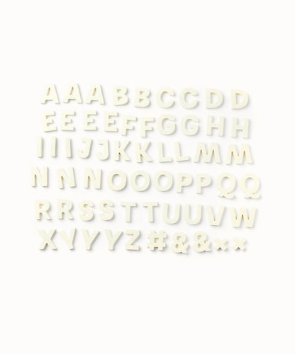 Wordbits Alphabet Magnets in Bone